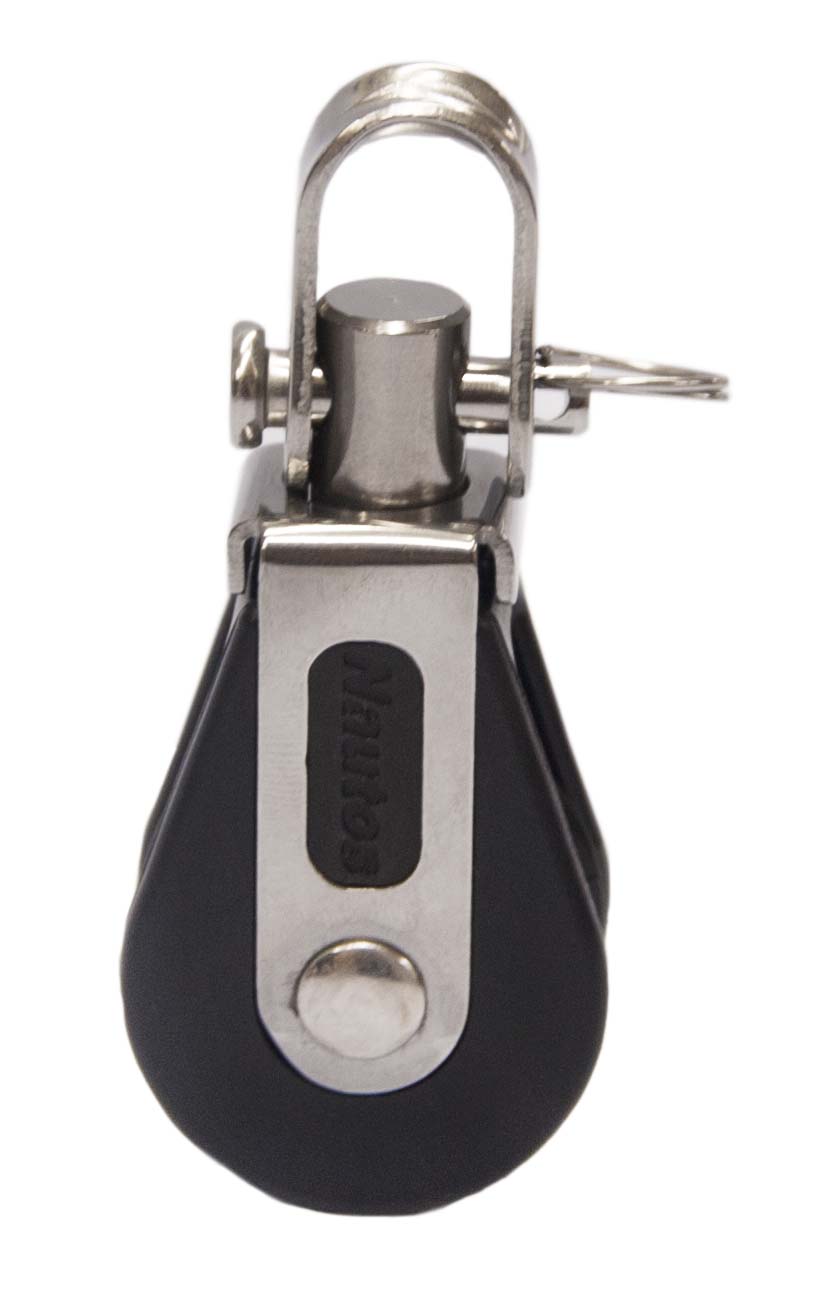 Nautos Einfachblock mit Wirbel 12 mm