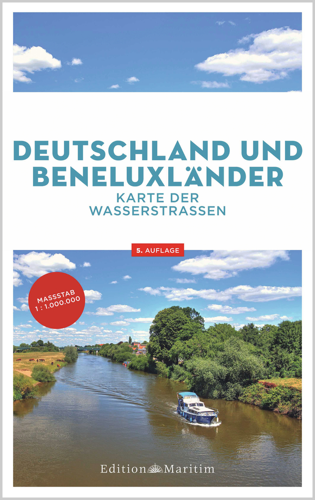 Karte der Wasserstraßen: Deutschland und Beneluxländer