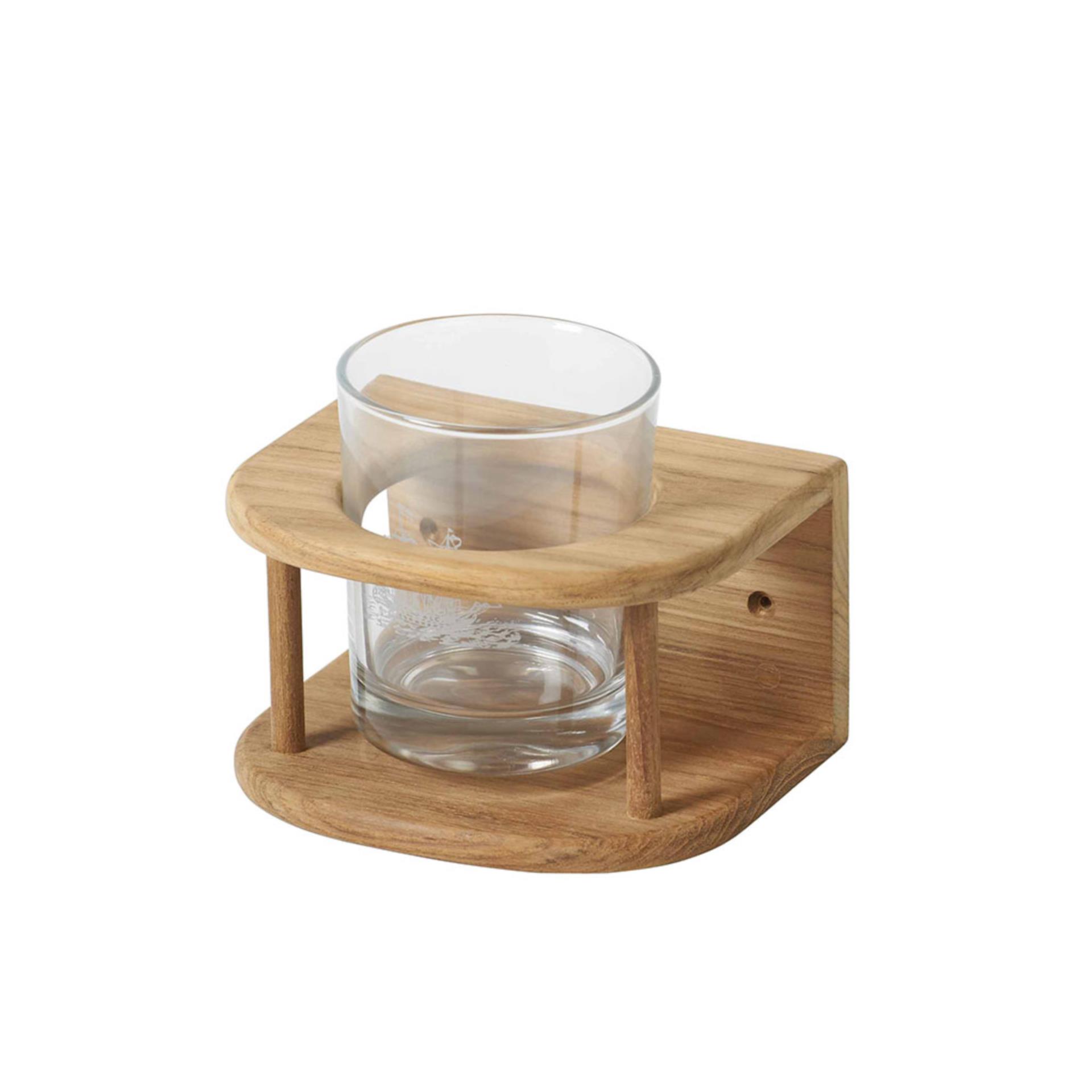 ARC Marine Teak Gläserhalter gebogen für 1 Glas