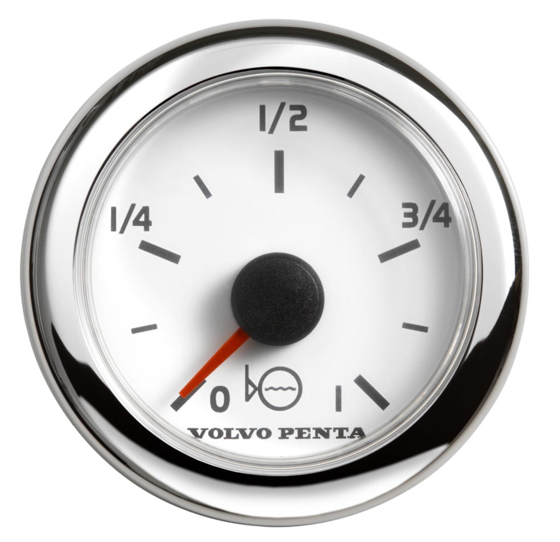 Volvo Penta Volvo Frischwassertankanzeige, 52mm, weiß