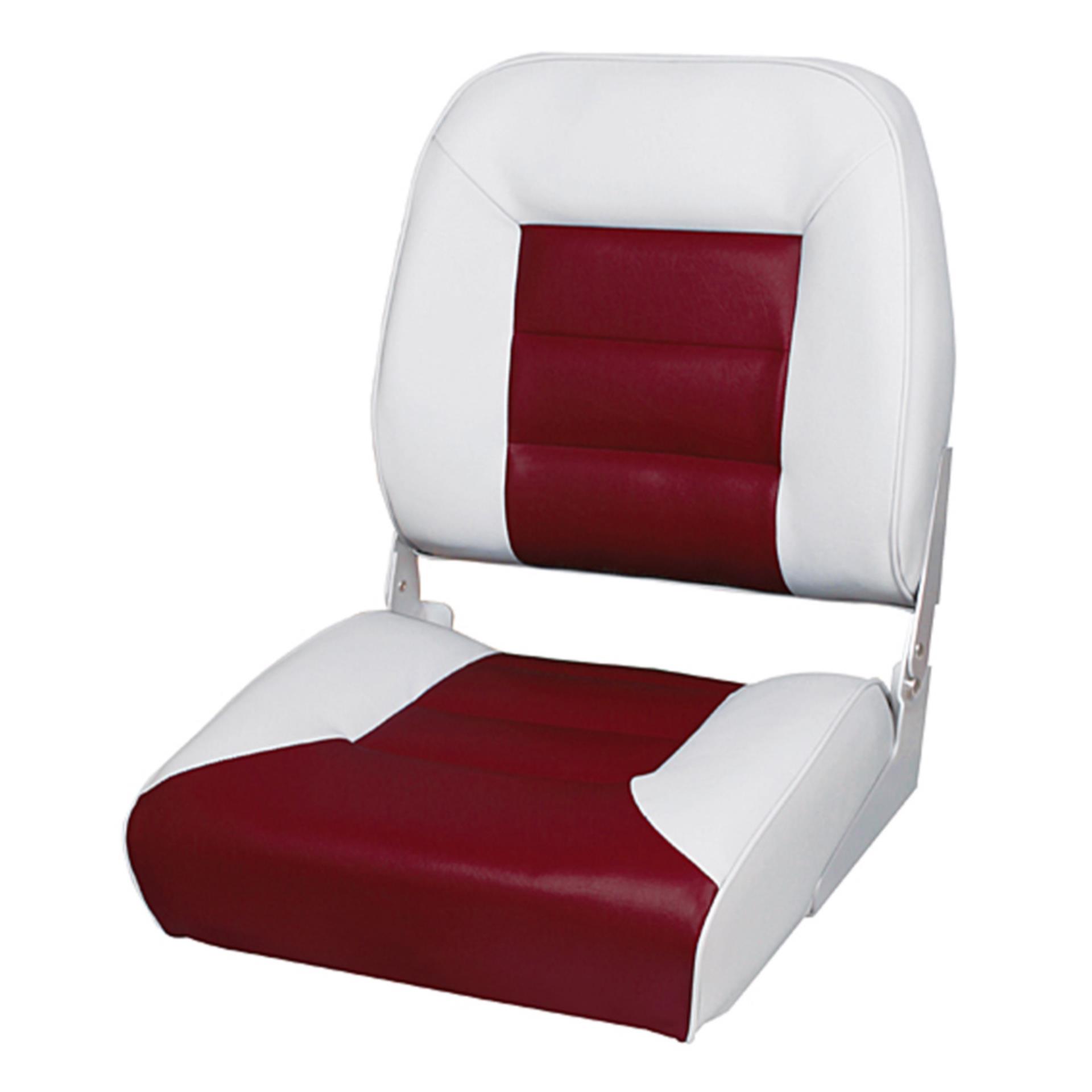 Gepolsteter Klappsitz weiß rot