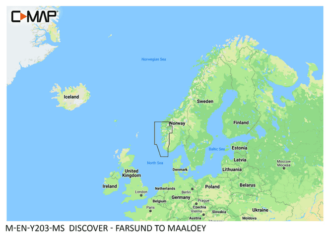 C-MAP DISCOVER M-EN-Y203-MS Farsund to Måløy