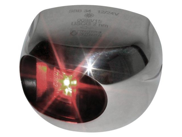 Aqua Signal 34 LED Backbordlaterne Edelstahl, 1,5 W