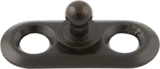 Tenax Unterteil zum verschrauben schwarz verchromt