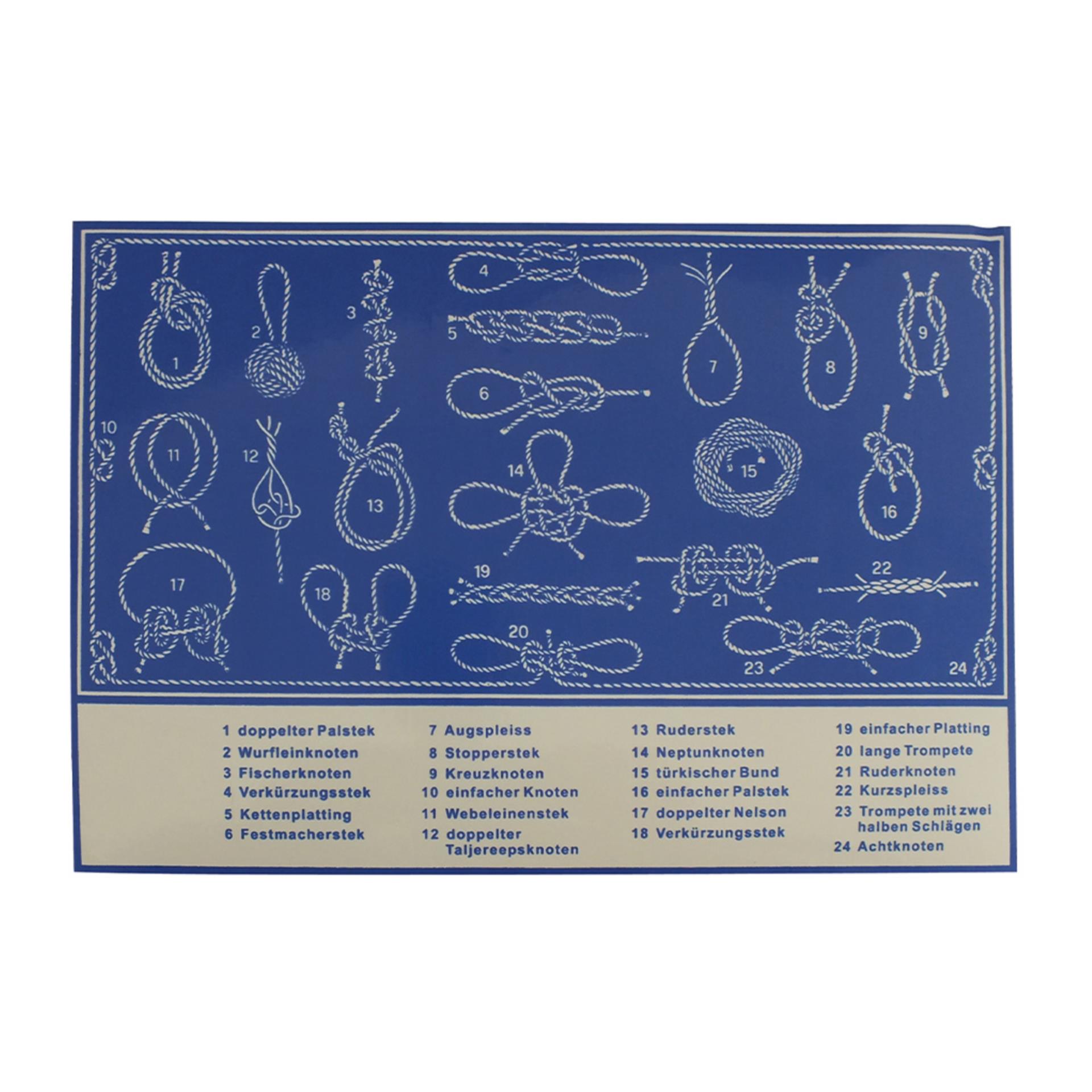 Aufkleber Knotentafel, 240 x 165 mm