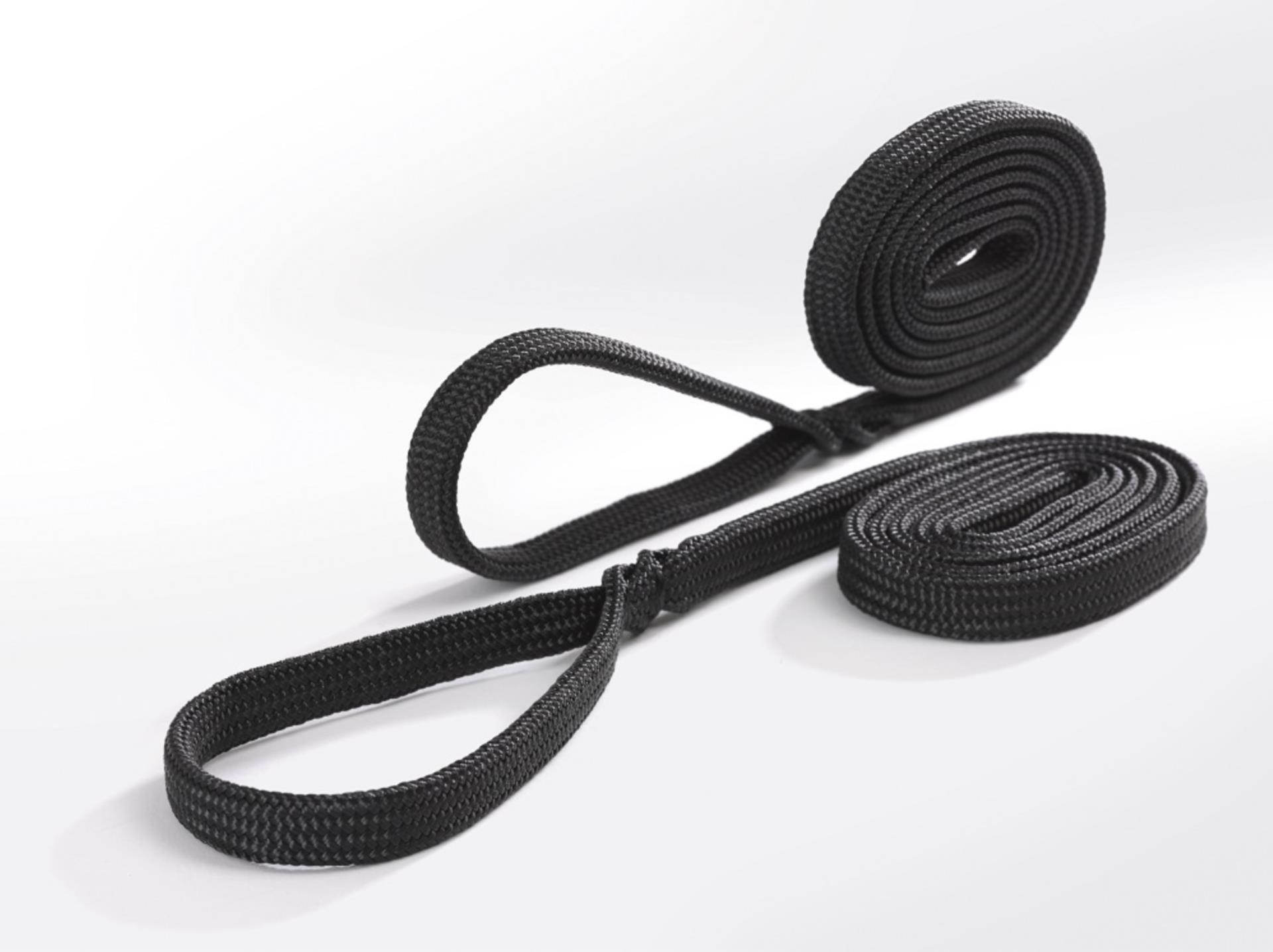 Liros Fenderleine Hohlgeflecht (Paar) 8 mmØ x 2,0 Meter, Schwarz