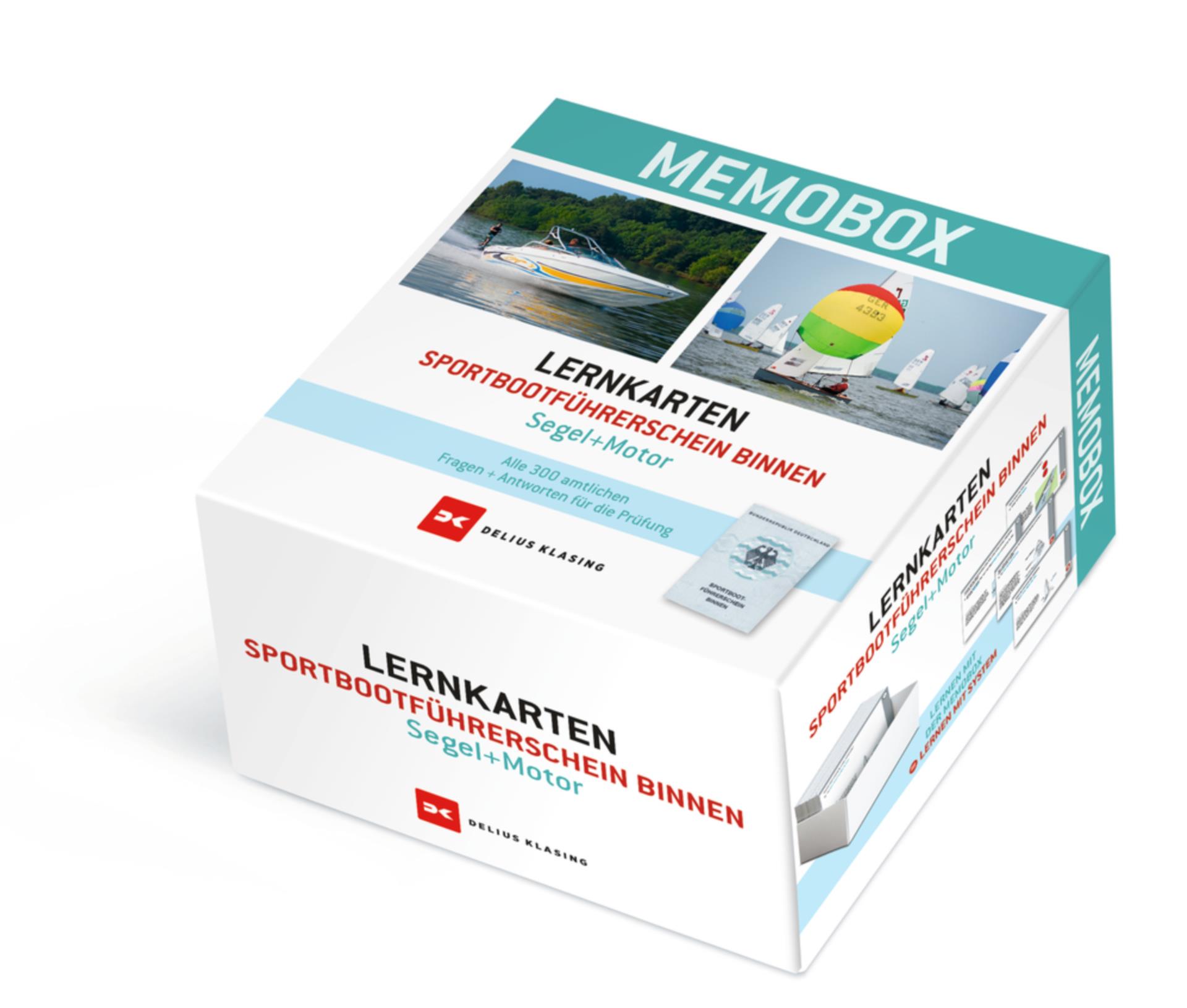 Lernkarten-Memobox Sportbootführerschein Binnen (Segel/Motor) 