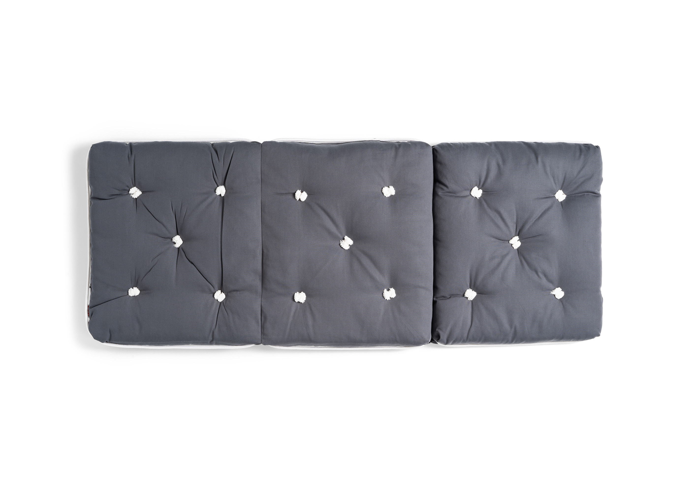 Talamex Kapok-Dreifachkissen / Dunkelgrau