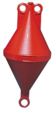 Osculati Ankerboje (Raute) orange-rot, Auftrieb 9 Liter