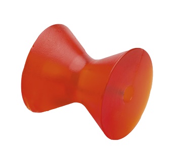 Polyurethan V-Bugrolle RP-335, L75 mm, Welle 13 mmØ