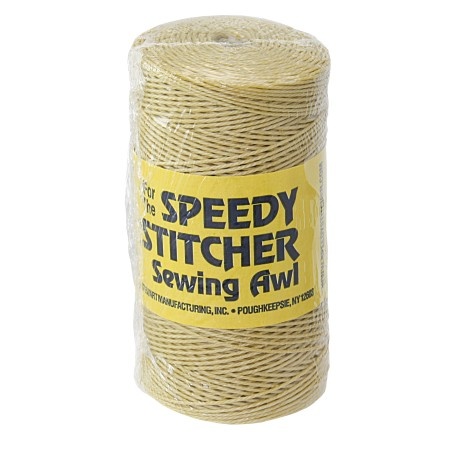 Speedy Stitcher Feines, gewachstes Polyestergarn 1,4 mmØ, Natur  (ca. 160 Meter)