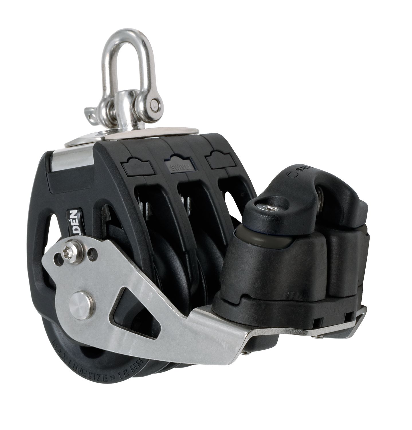 Selden Dreischeibiger Block mit Klemme 60 mmØ