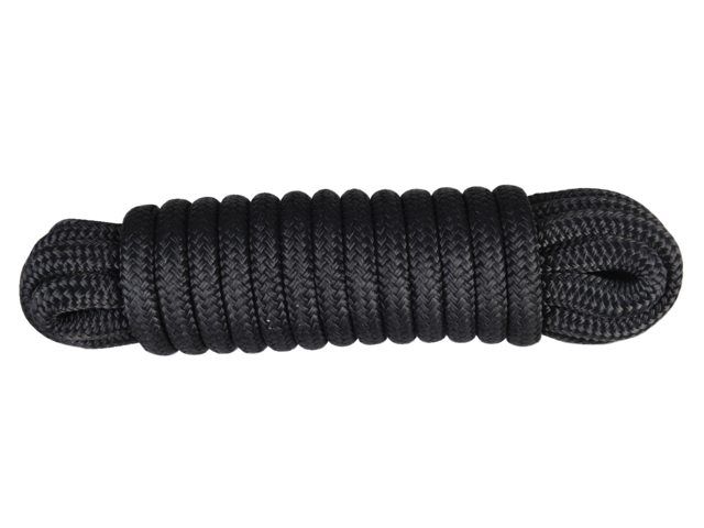 Talamex Festmacher mit Auge schwarz, 12 mmØ x 6 Meter