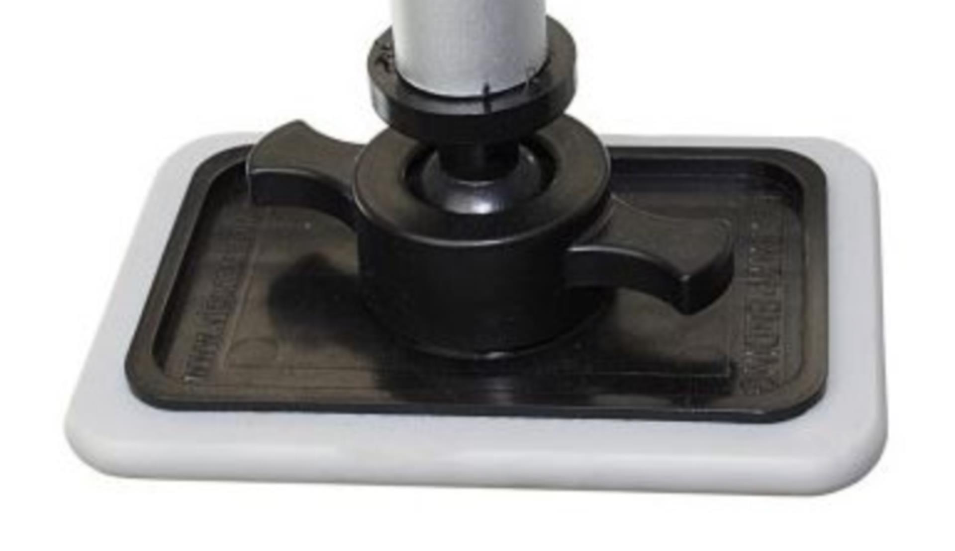 Lindemann Extra Breite Fußplatte passend für Telekopstütze Boatvent