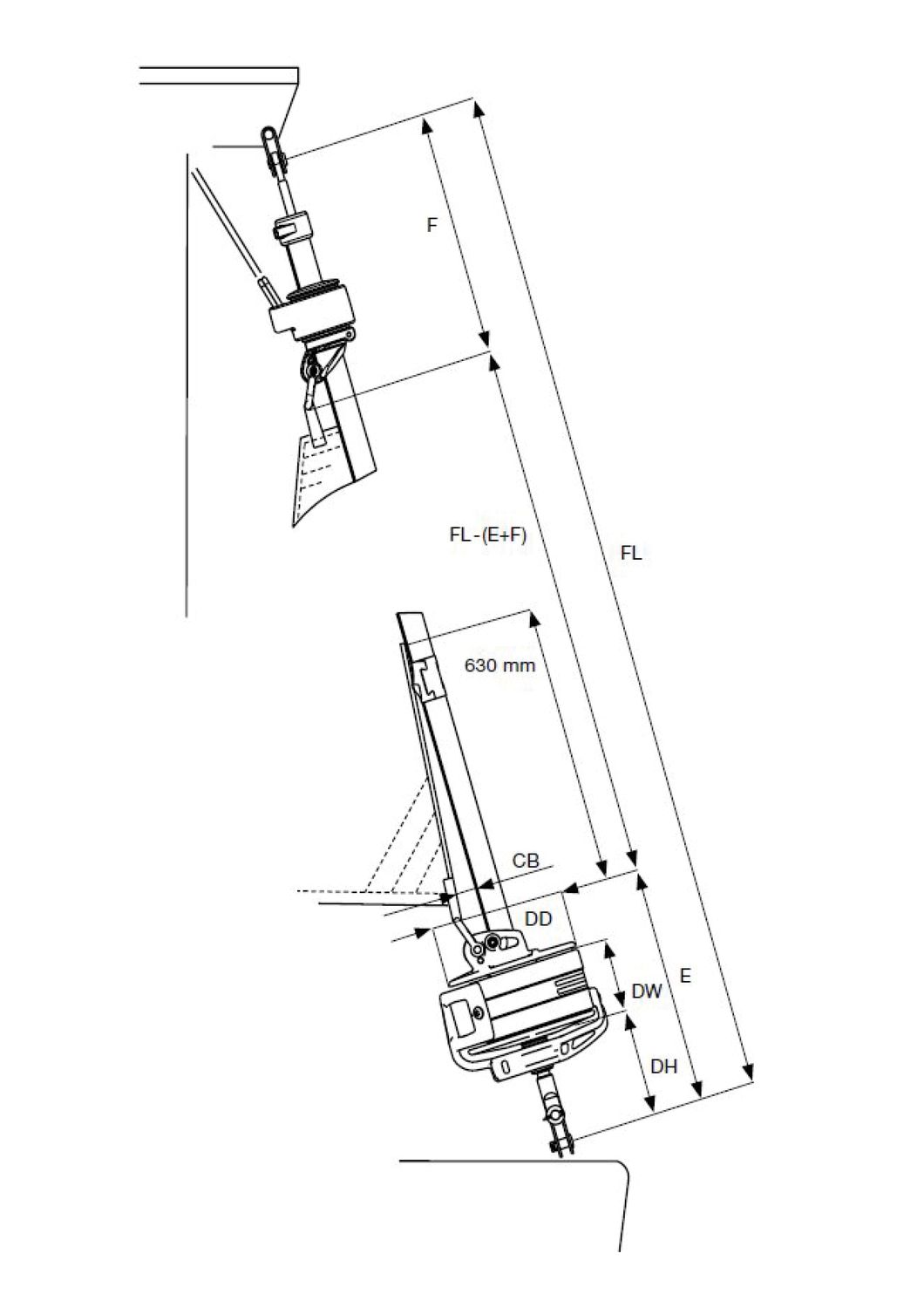 Furlex-Rollreff-System 50S (für 5mm/7,7m)