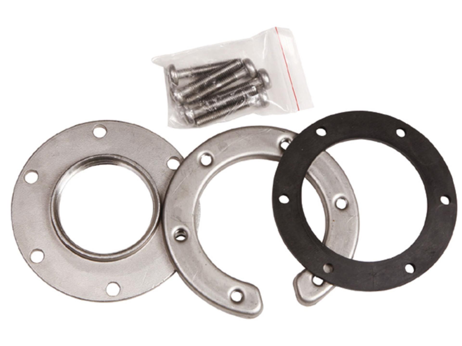 Wema Edelstahlflansch zum Einbau von Wema Geber S3H / S3