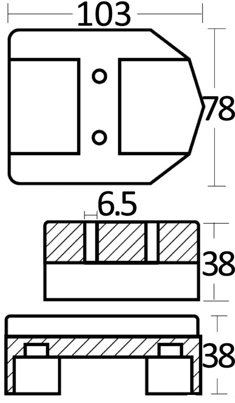 Osculati Zinkanode Block für Mercruiser Heckantrieb Alpha One & Gen II 