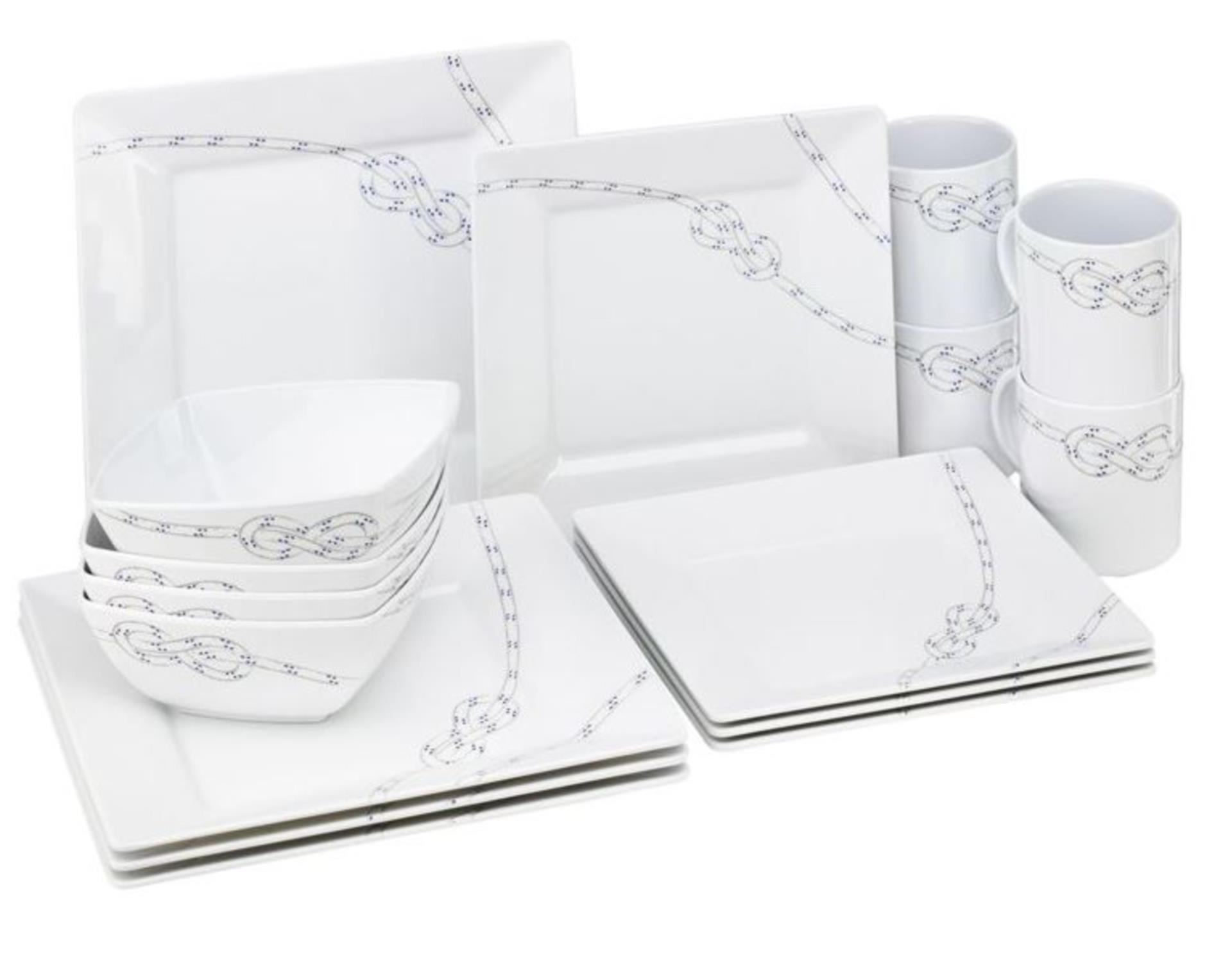 Plastimo Geschirr South Pacific Set eckig 16 Teilig