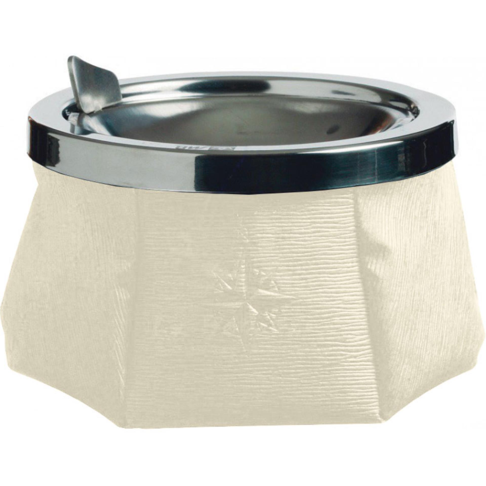 Marine Buisness Premium Aschenbecher Leder weiß