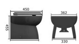Osculati Elektrische Toilette New Line 24 V, hoch Osculati Elektrische Toilette New Line 24 V, hoch