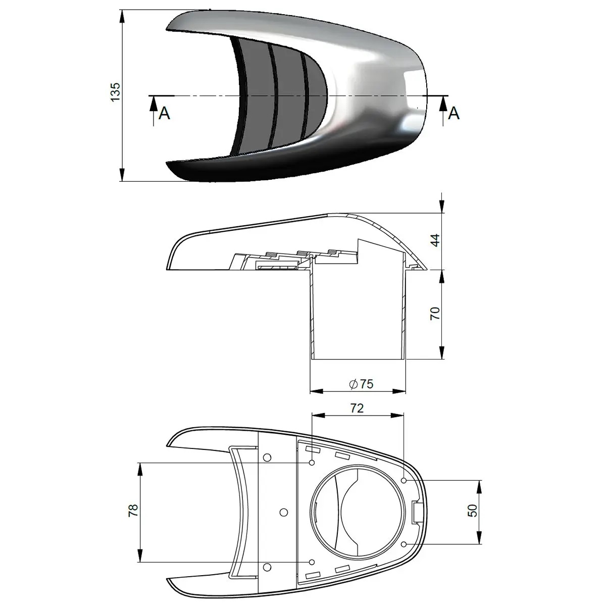 Vetus Windhutze Vetus Typhoon, Typ 75