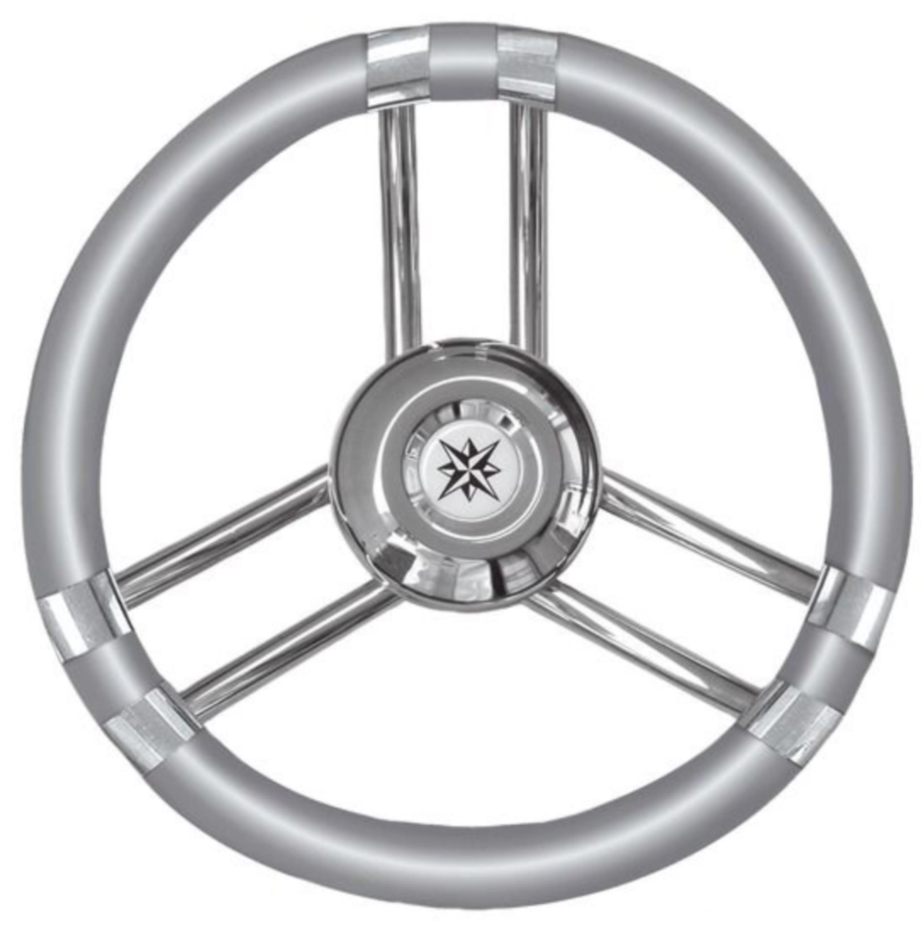 Osculati Steuerrad Wurzelholz, Edelstahlspeichen