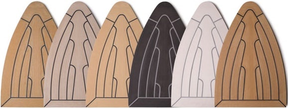 Flexiteek / Isiteek Flexiteek nach Schablone, ohne Leibung (Preis per qm)