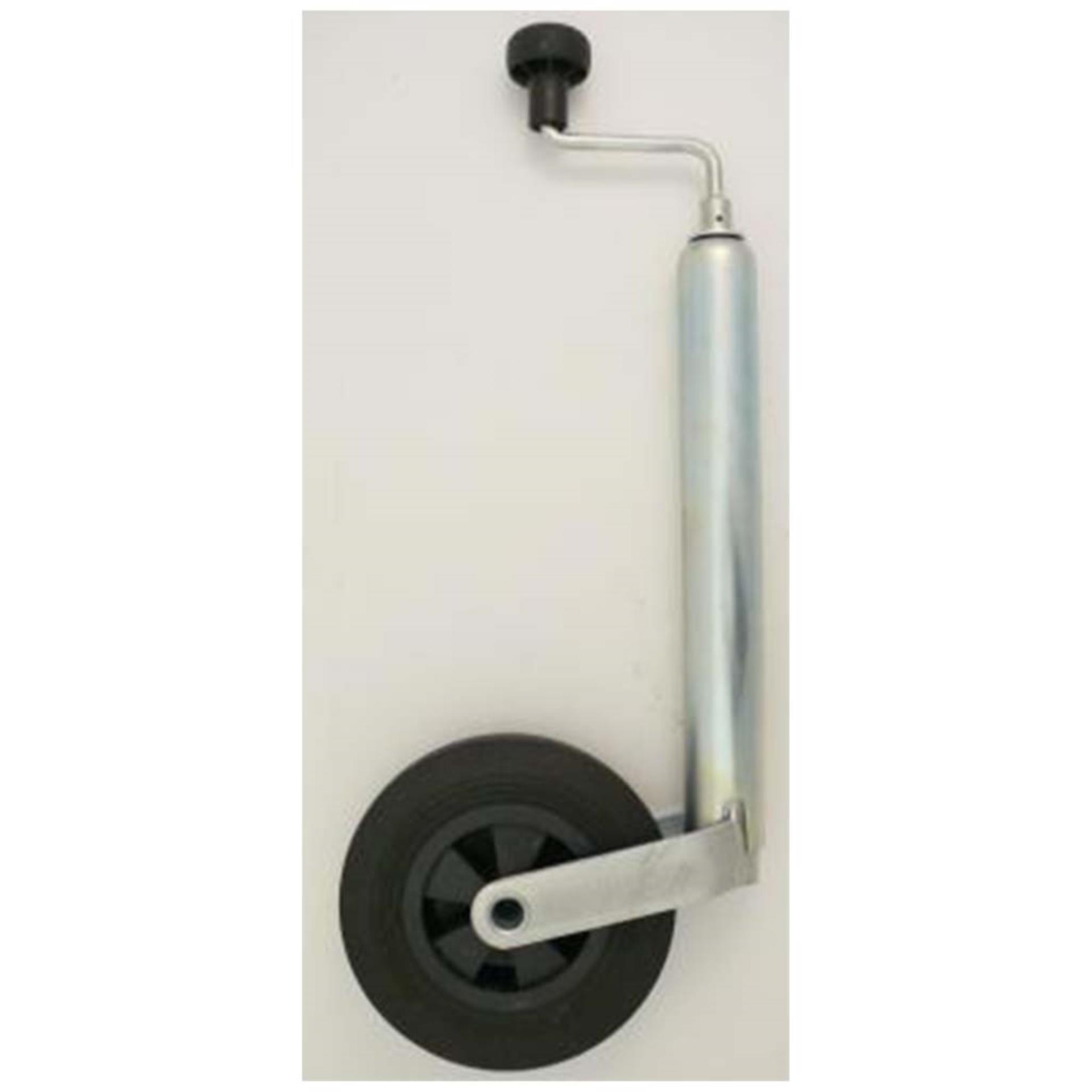 Bierhake Stützrad komplett, (Kunststofffelge/ Vollgummi)