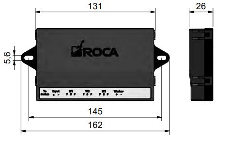 Roca Kontrolleinheit für 3 Roca Scheibenwischer W10-12, 12 - 24 V