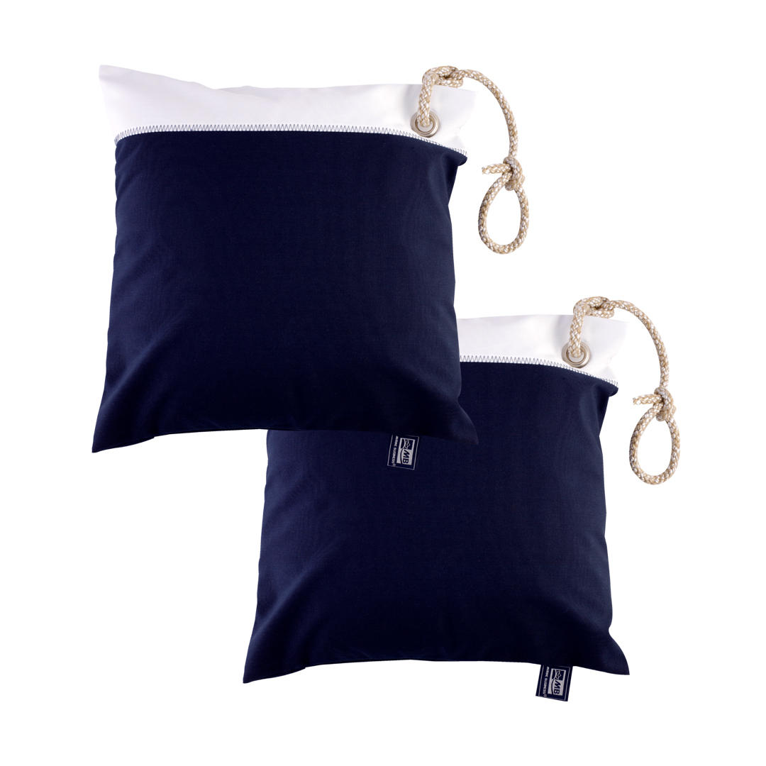 Marine Business Kissen Wind- & Wasserdicht 40 x 40 cm, navy blau (2 Stück)