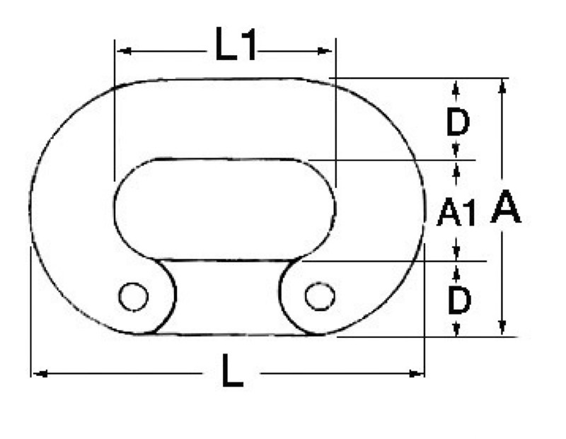 Osculati Kettennotglied Edelstahl, 8 mmØ Osculati Kettennotglied Edelstahl, 8 mmØ