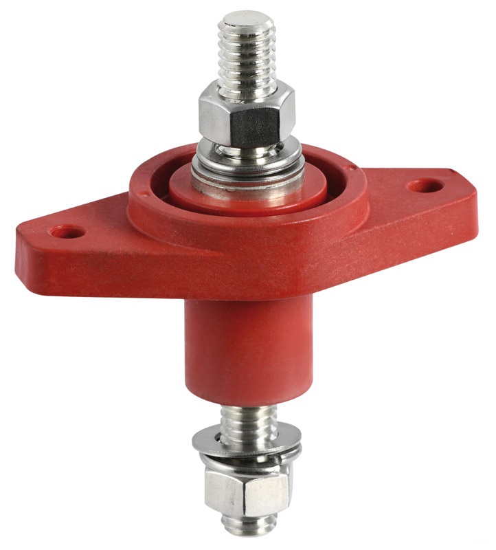 Osculati Maxi Abzweig- / Durchgangsverbindung 8 mmØ für Kabel, rot