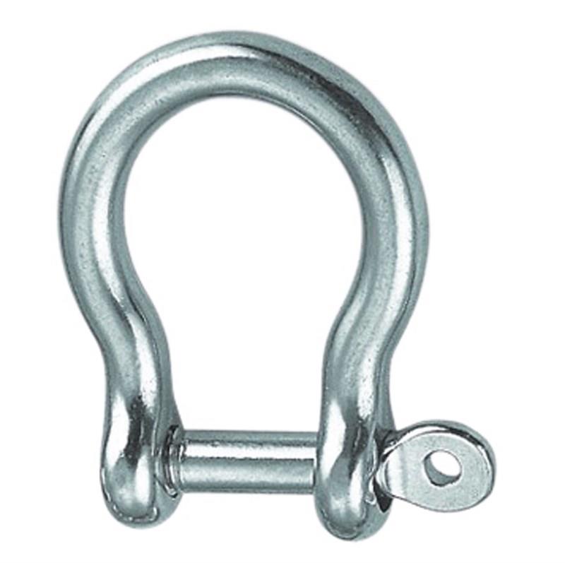 Osculati Edelstahl Schäkel Gebogen, 10 mmØ