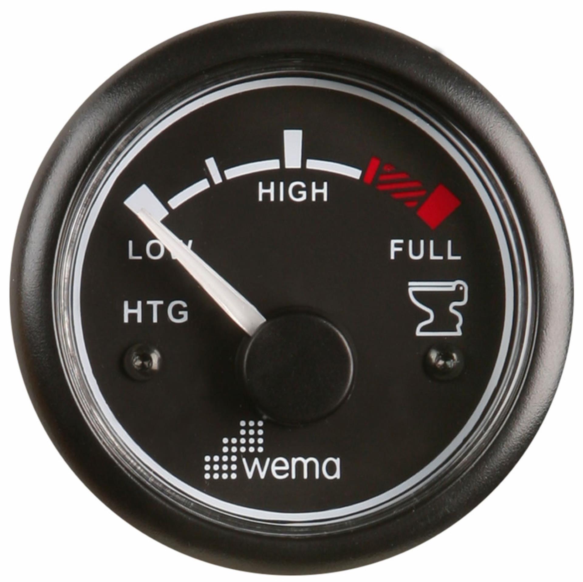 Wema Anzeige für Wasser-Temperatur, schwarz