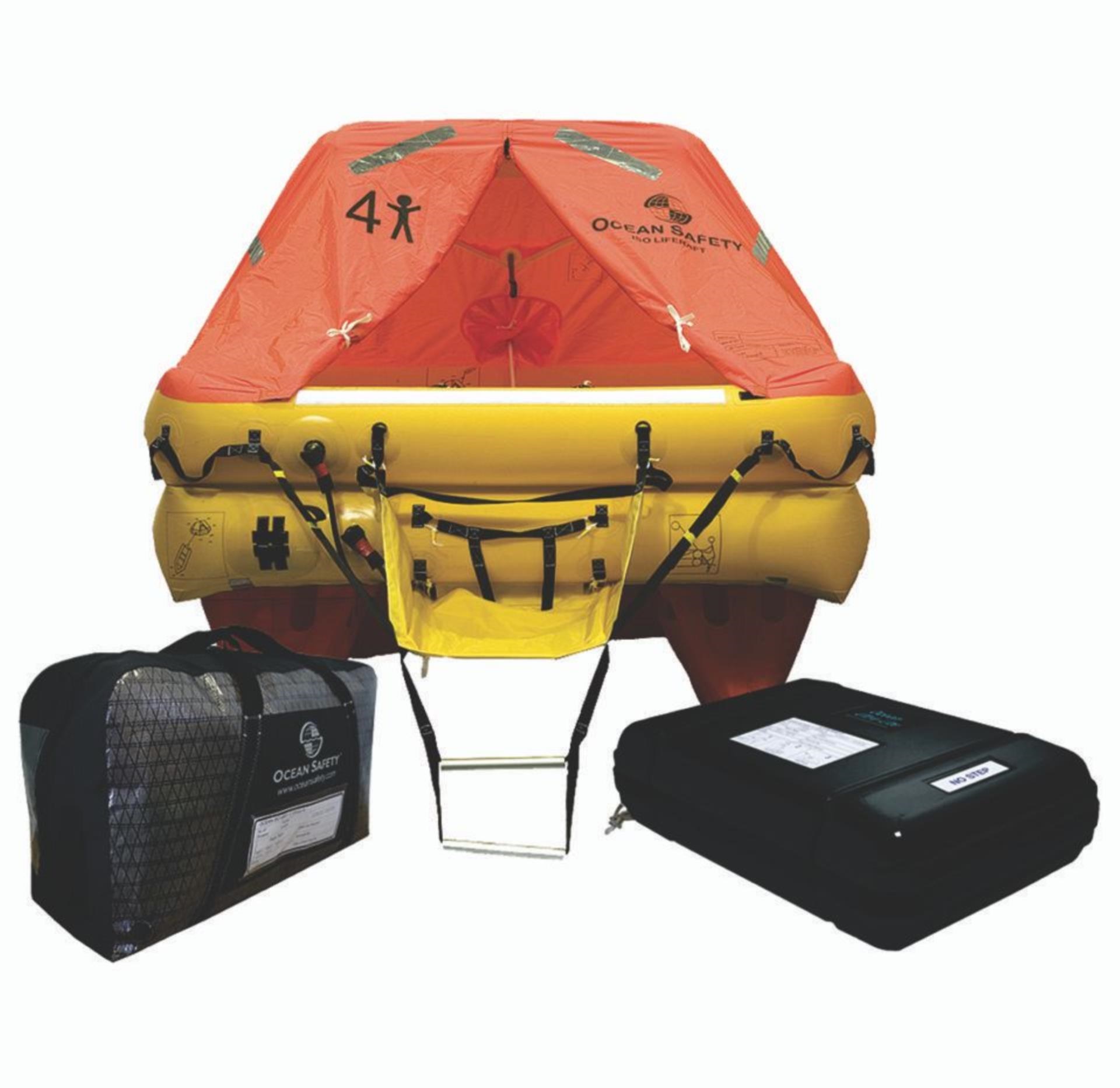 Ocean Safety Rettungsinsel Ocean ISO UltraLite 6 Personen, Tasche  