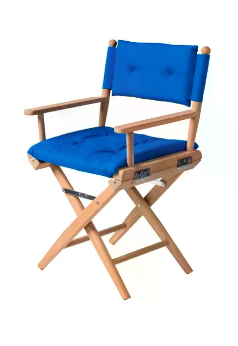 ARC Marine Regiestuhl I Deluxe kobalt Auflage ungeölt Edelstahlbeschläge