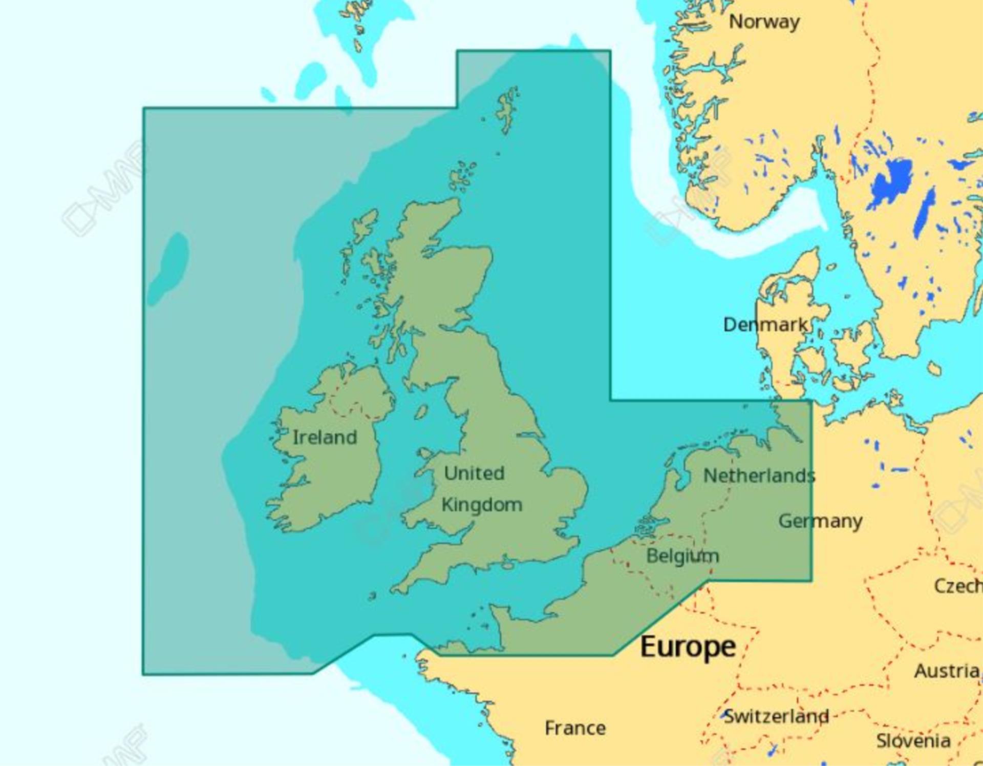 C-Map 4D Wide UK, Ireland & The Channel