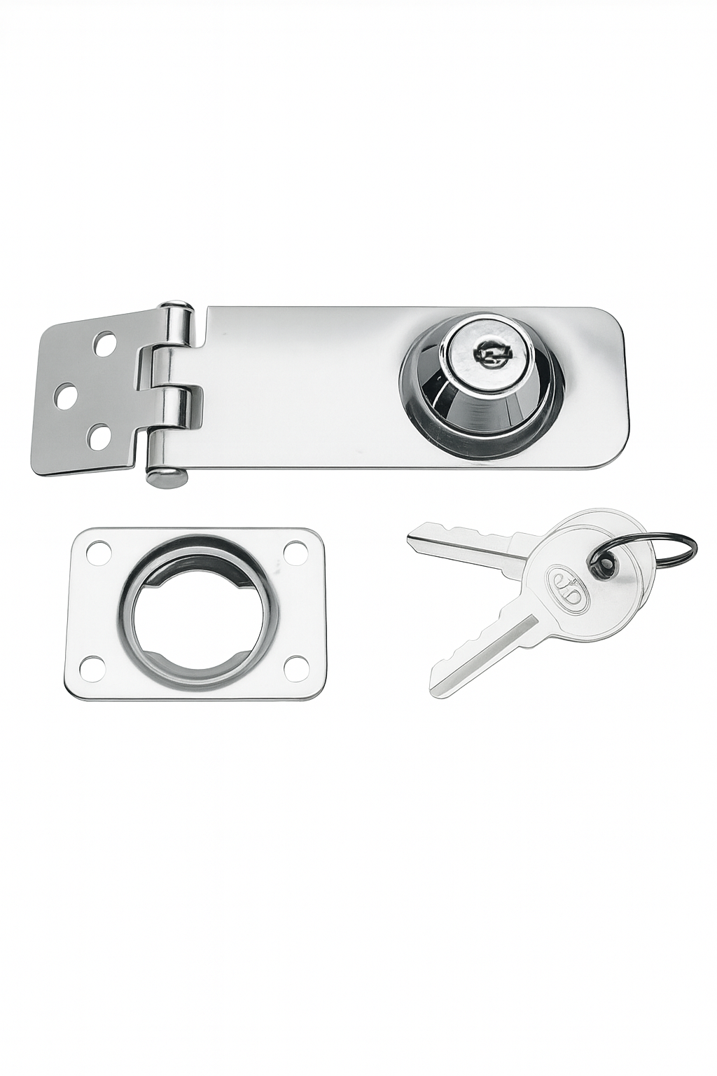 Osculati Überwurfschloß Edelstahl, 105 x 30 mm