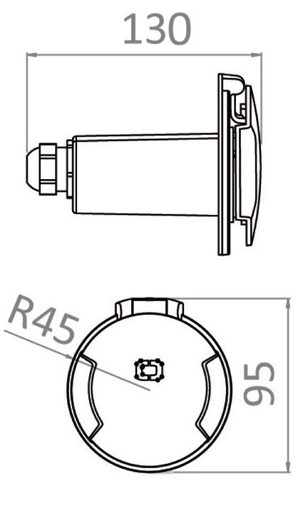 Osculati Cruiser 3P Steckdose 16A 230V Osculati Cruiser 3P Steckdose 16A 230V