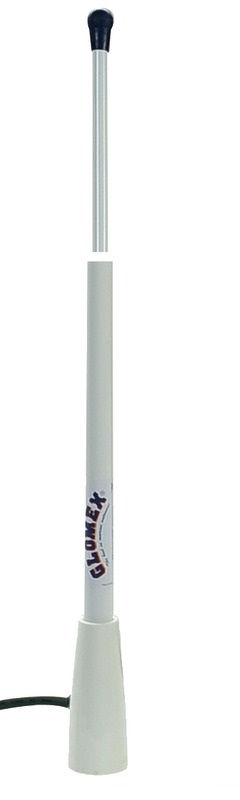 Glomex RA112 UKW Antenne weiss, 1,5 Meter mit 4,5 Meter Kabel