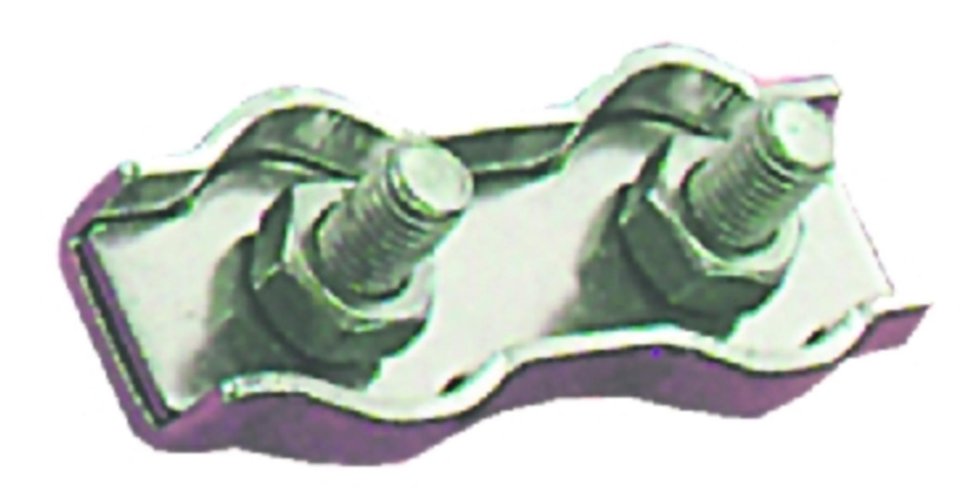 Osculati Duplex Drahtklemmen Edelstahl für Draht bis 6 mmØ Osculati Duplex Drahtklemmen Edelstahl für Draht bis 6 mmØ