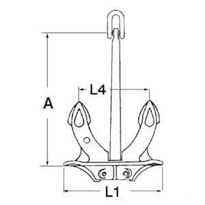 Osculati Hall Anker, 45 kg