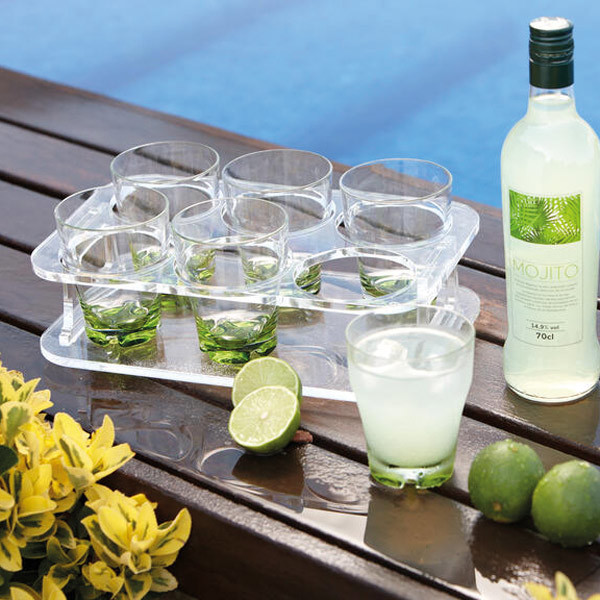 Marine Business Marine Buisness Glastablett für 6 Gläser