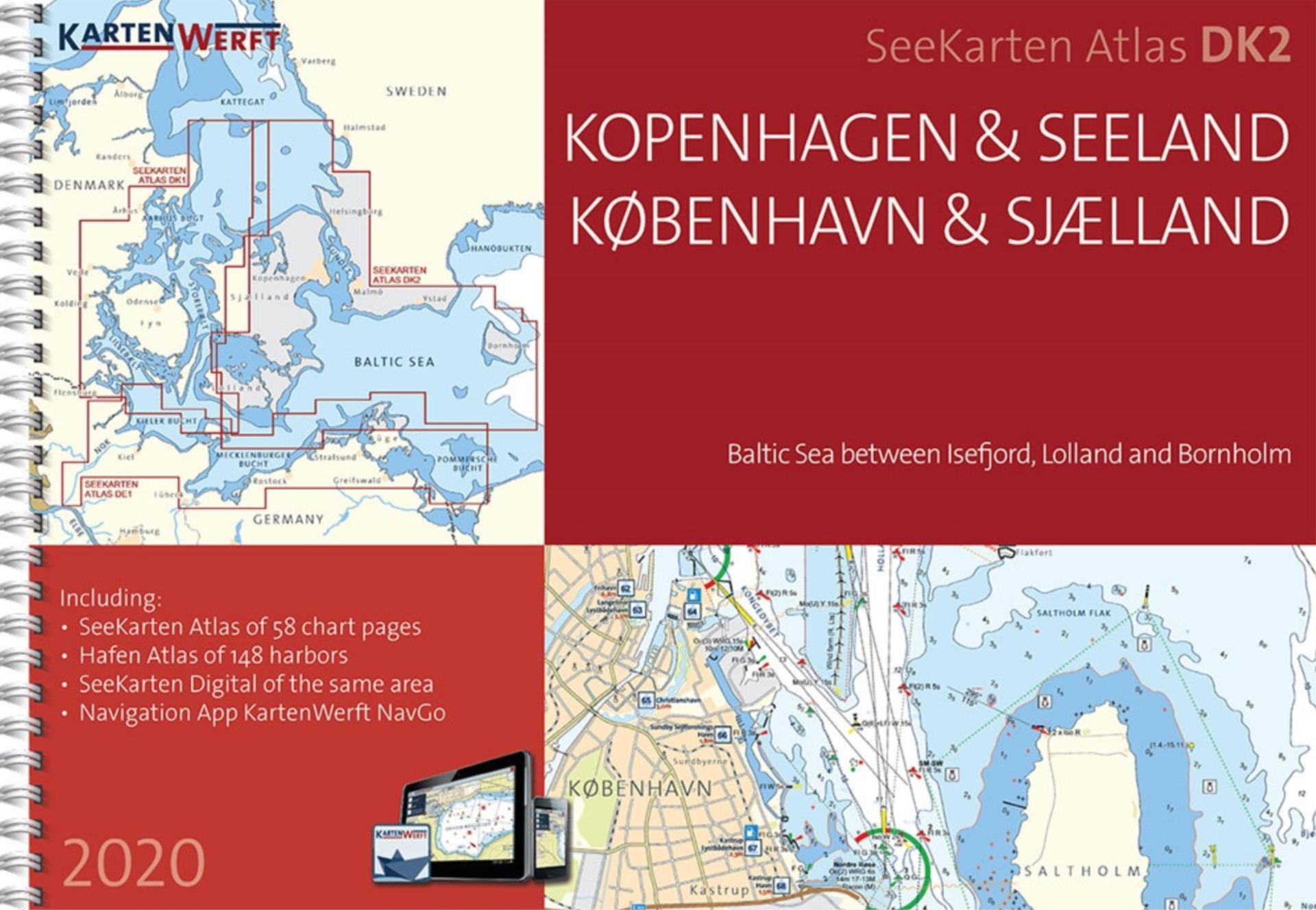 Kartenwerft Seekarten Atlas DK2, Kopenhagen & Seeland
