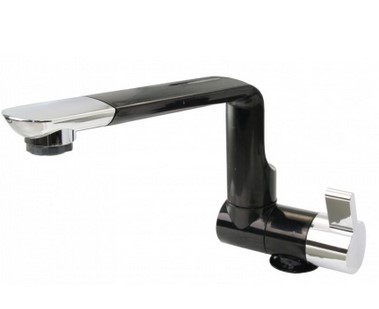 CAN Wasserhahn klappbar, drehbar, verchromt, Kaltwasser