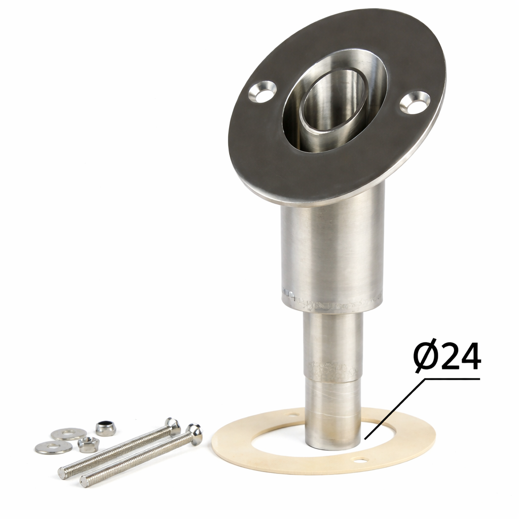 Autotherm - Planar Autoterm Heizung Auspuffadapter, 24 mmØ schräg
