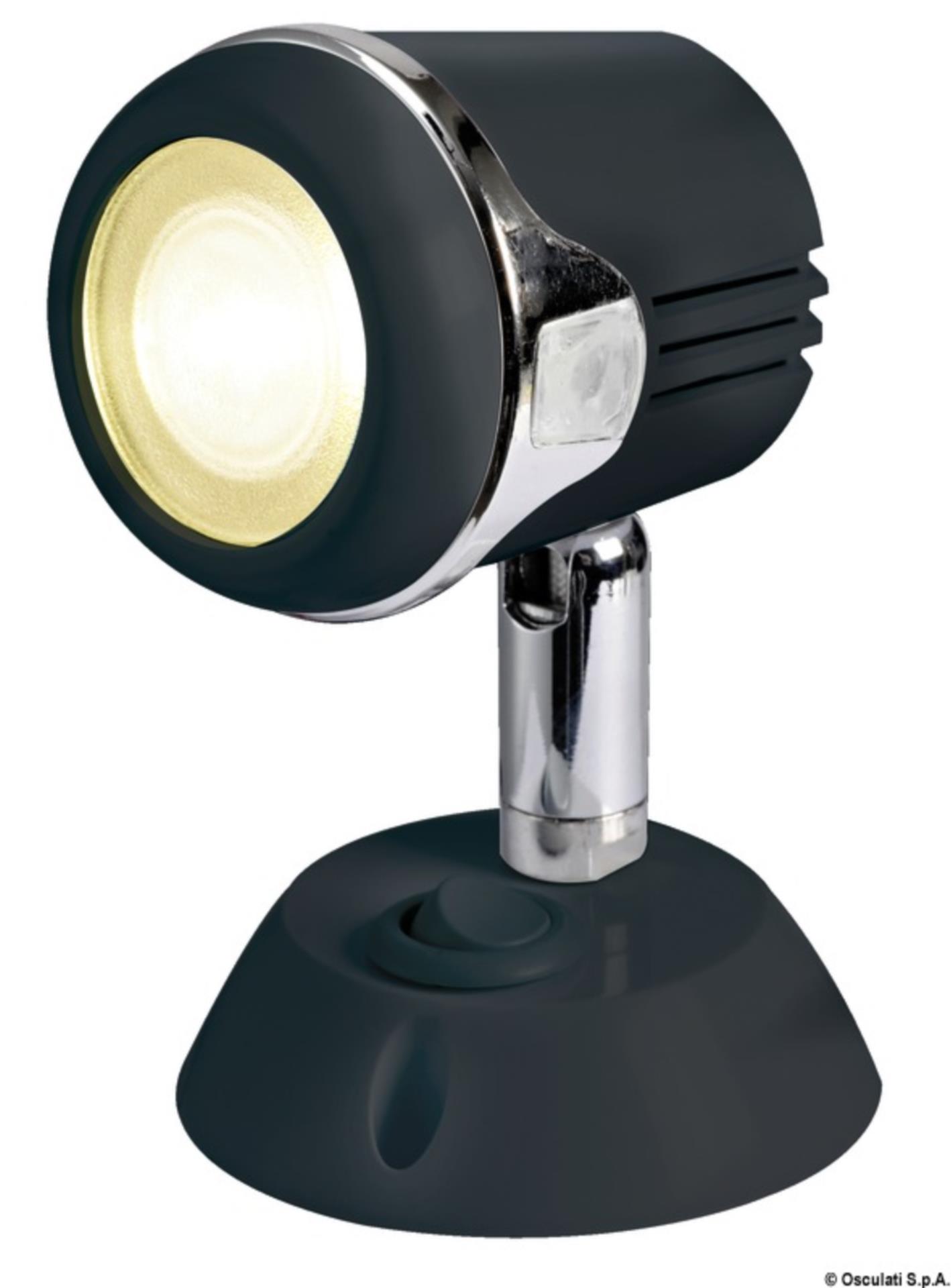 Osculati Schwenkleuchte LED, schwarz Osculati Schwenkleuchte LED, schwarz