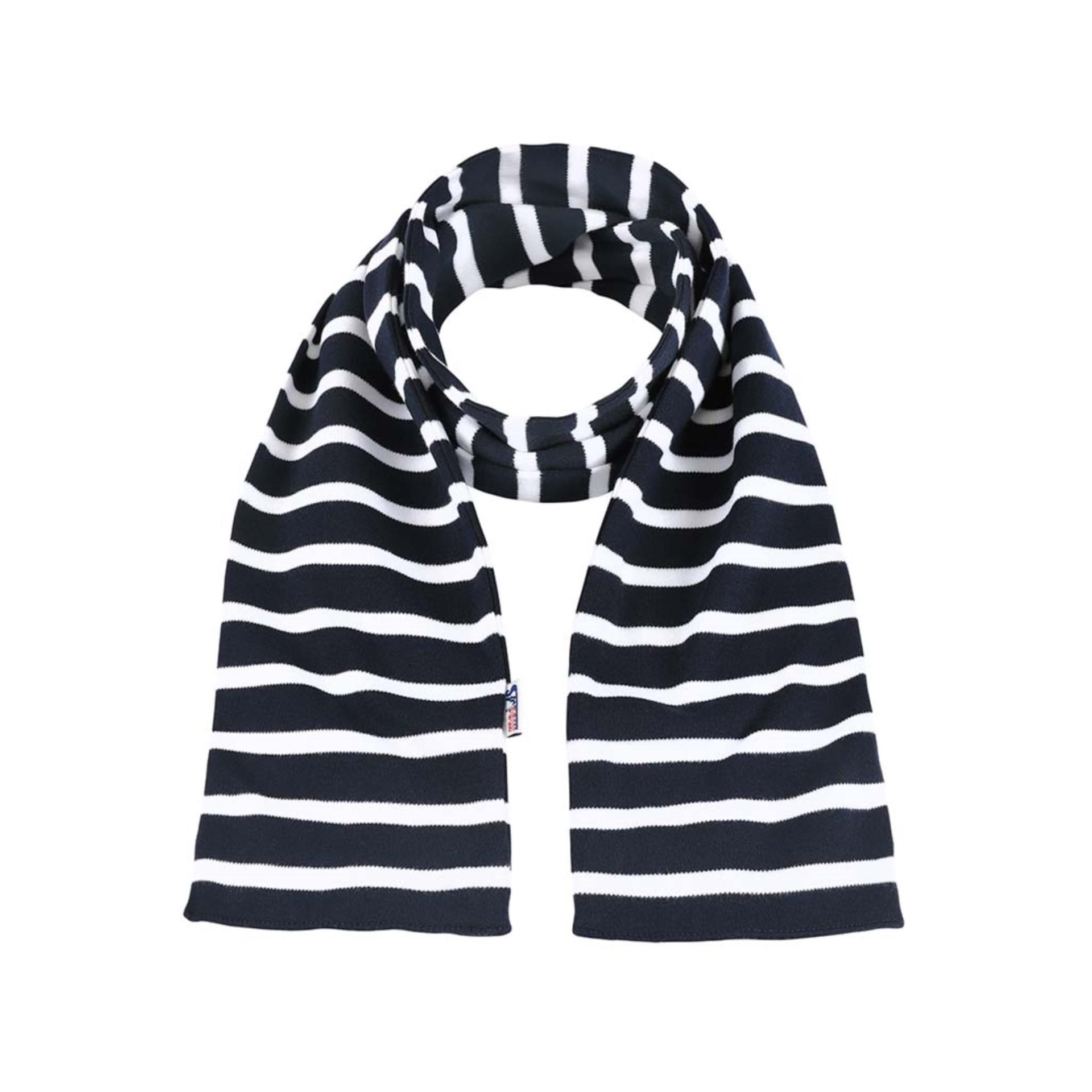 Modas Bretonischer Schal blau / weiss, 20 x 160 cm