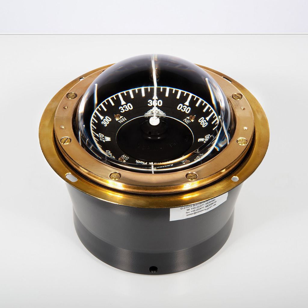 Cassens & Plath Kompass Cassens & Plath ZETA/1 Einbau 24VDC Messing/ schwarze Rose 5°