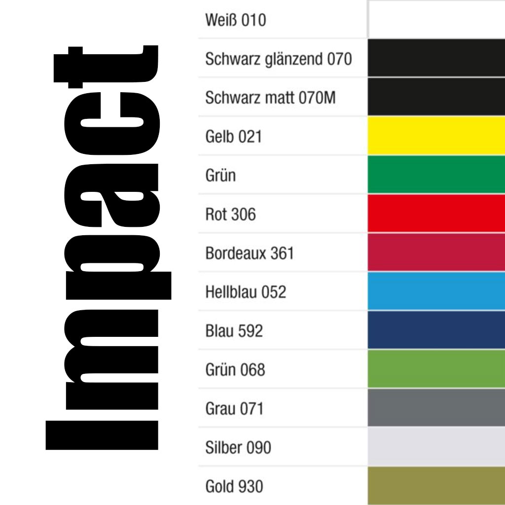 Gründl Schriftart Impact, 151 - 200 mm